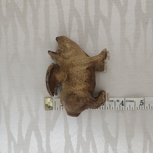 Cast Iron, Piggy Bank Weight, Brown, Bronze, Paper weight. - Picture 10 of 13